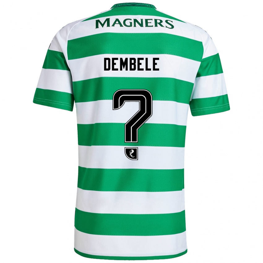 Kinderen Hassan Dembele #0 Groen Wit Thuisshirt Thuistenue 2024/25 T-Shirt