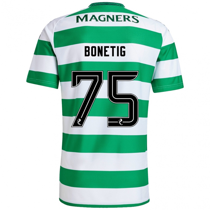 Kinderen Liam Bonetig #75 Groen Wit Thuisshirt Thuistenue 2024/25 T-Shirt