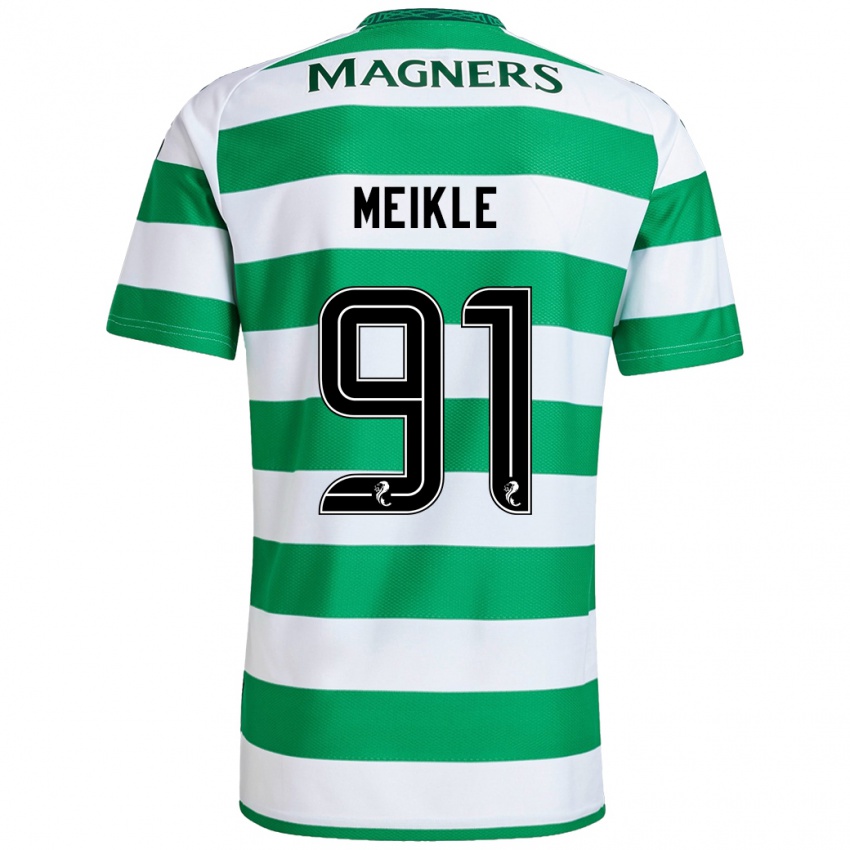 Kinderen Jamie Meikle #91 Groen Wit Thuisshirt Thuistenue 2024/25 T-Shirt