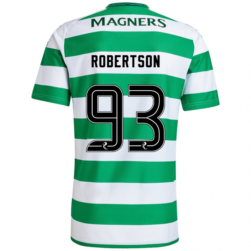 Kinderen Mitchell Robertson #93 Groen Wit Thuisshirt Thuistenue 2024/25 T-Shirt