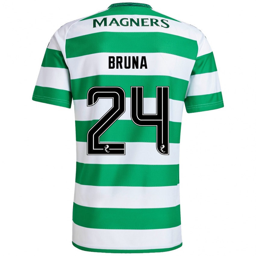 Kinderen Bruna Lourenço #24 Groen Wit Thuisshirt Thuistenue 2024/25 T-Shirt