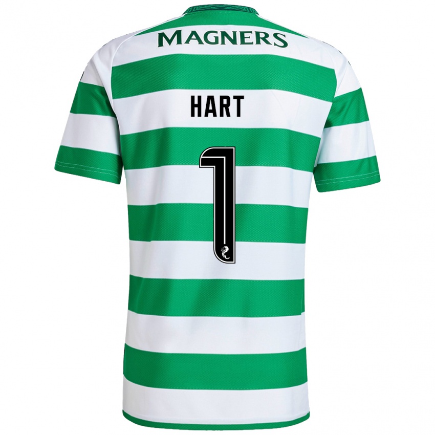 Kinderen Joe Hart #1 Groen Wit Thuisshirt Thuistenue 2024/25 T-Shirt