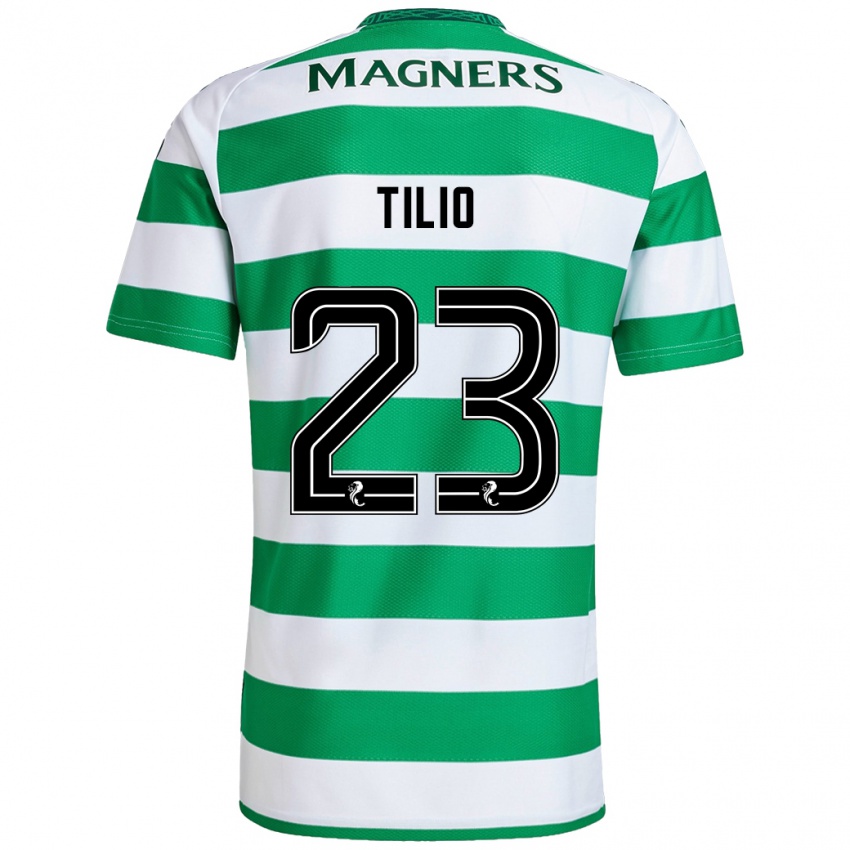 Kinderen Marco Tilio #23 Groen Wit Thuisshirt Thuistenue 2024/25 T-Shirt