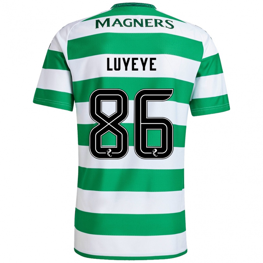 Kinderen Benny-Jackson Luyeye #86 Groen Wit Thuisshirt Thuistenue 2024/25 T-Shirt