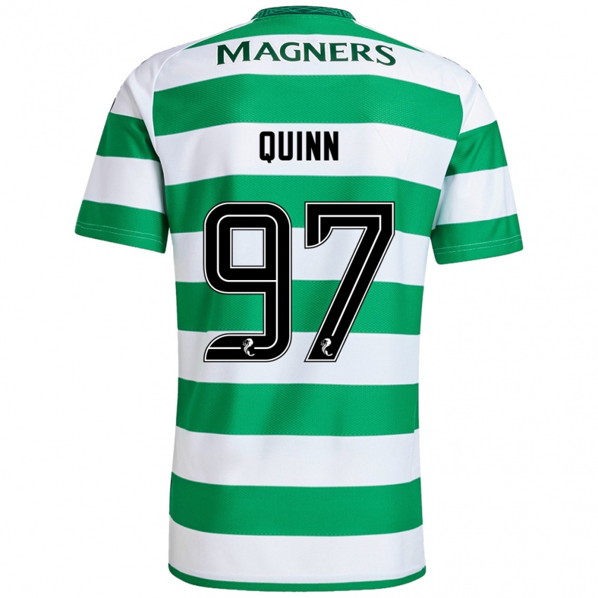 Kinderen Ben Quinn #97 Groen Wit Thuisshirt Thuistenue 2024/25 T-Shirt