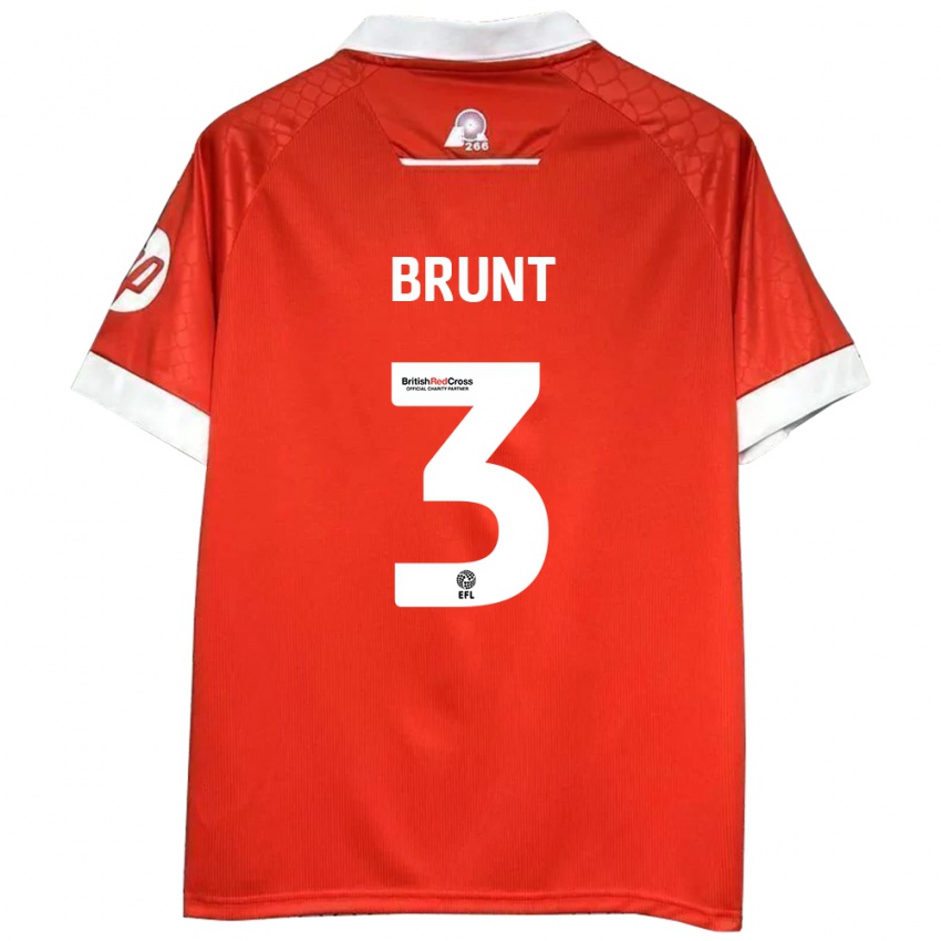 Kinderen Lewis Brunt #3 Rood Wit Thuisshirt Thuistenue 2024/25 T-Shirt