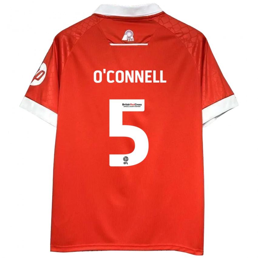 Kinderen Eoghan O'connell #5 Rood Wit Thuisshirt Thuistenue 2024/25 T-Shirt