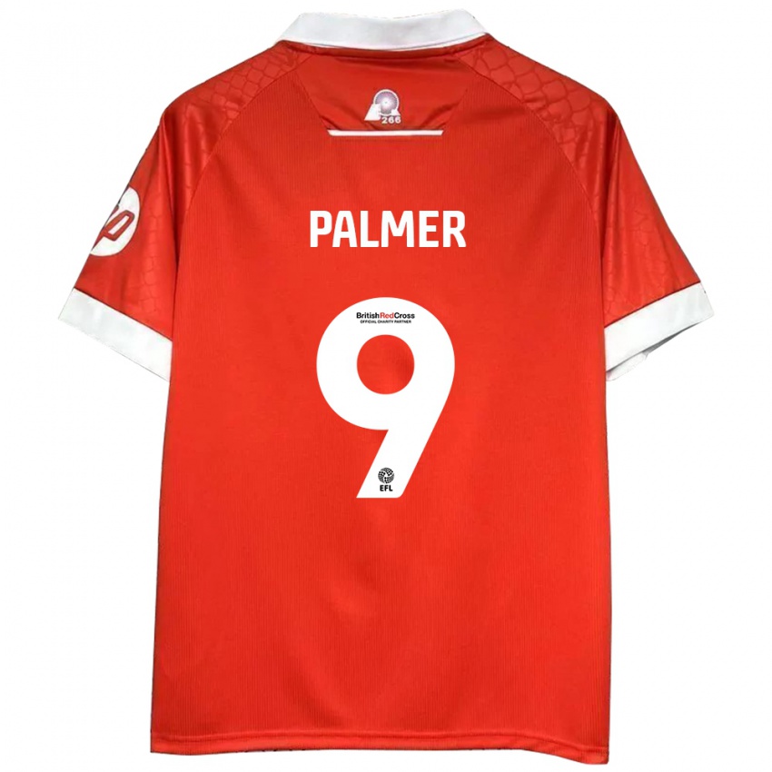 Kinderen Ollie Palmer #9 Rood Wit Thuisshirt Thuistenue 2024/25 T-Shirt