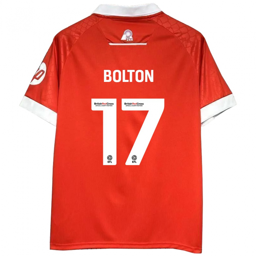 Kinderen Luke Bolton #17 Rood Wit Thuisshirt Thuistenue 2024/25 T-Shirt