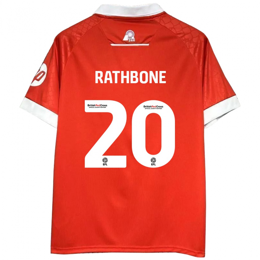 Kinderen Ollie Rathbone #20 Rood Wit Thuisshirt Thuistenue 2024/25 T-Shirt