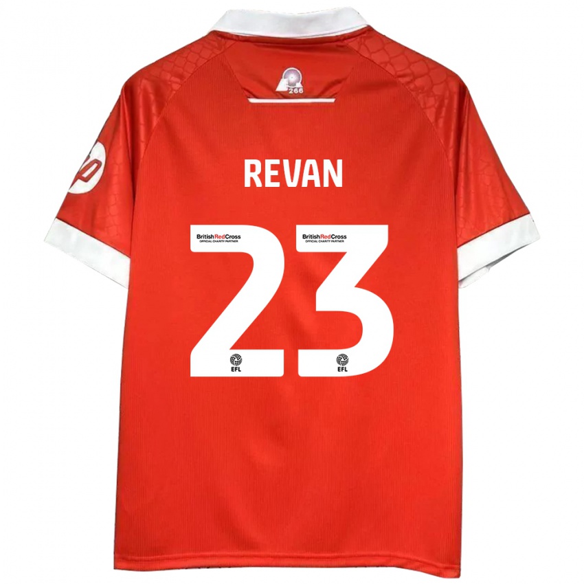 Kinderen Sebastian Revan #23 Rood Wit Thuisshirt Thuistenue 2024/25 T-Shirt