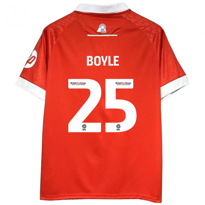 Kinderen Will Boyle #25 Rood Wit Thuisshirt Thuistenue 2024/25 T-Shirt