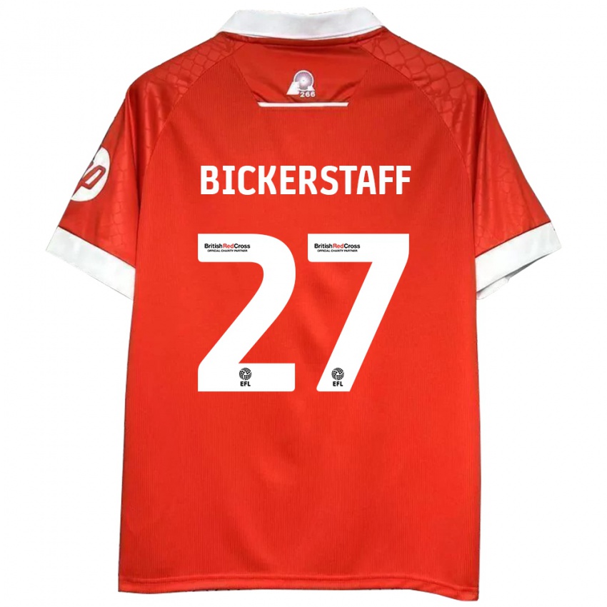 Kinderen Jake Bickerstaff #27 Rood Wit Thuisshirt Thuistenue 2024/25 T-Shirt