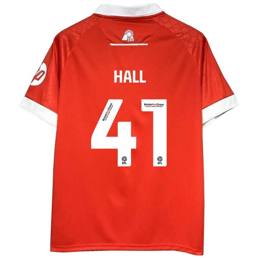 Kinderen Liam Hall #41 Rood Wit Thuisshirt Thuistenue 2024/25 T-Shirt