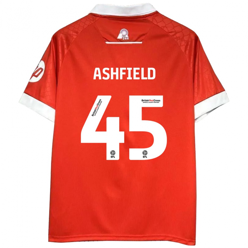 Kinderen Harry Ashfield #45 Rood Wit Thuisshirt Thuistenue 2024/25 T-Shirt