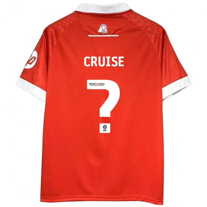 Kinderen George Cruise #0 Rood Wit Thuisshirt Thuistenue 2024/25 T-Shirt