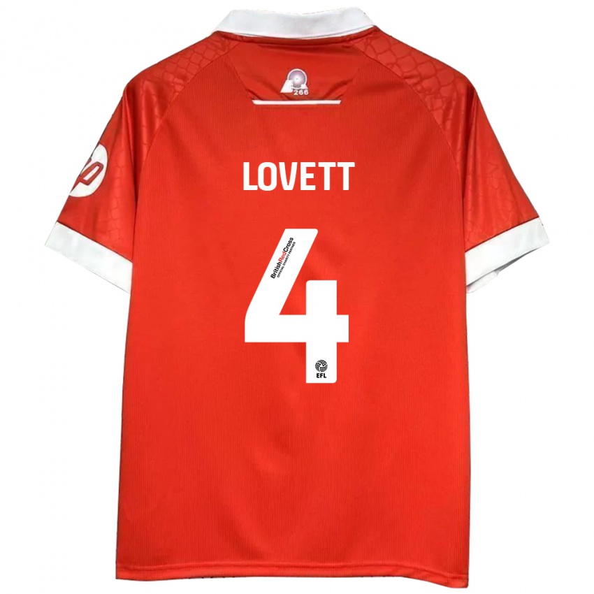 Kinderen Erin Lovett #4 Rood Wit Thuisshirt Thuistenue 2024/25 T-Shirt