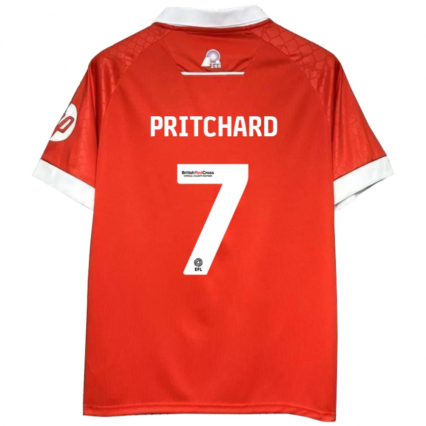 Kinderen Rebecca Pritchard #7 Rood Wit Thuisshirt Thuistenue 2024/25 T-Shirt