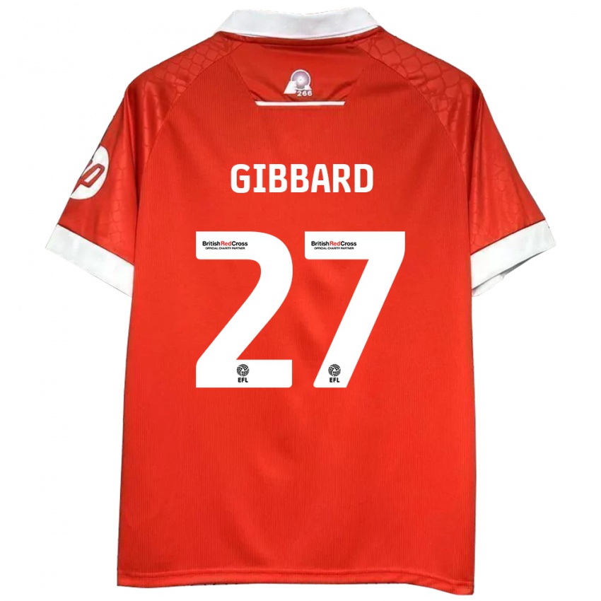 Kinderen Mari Gibbard #27 Rood Wit Thuisshirt Thuistenue 2024/25 T-Shirt