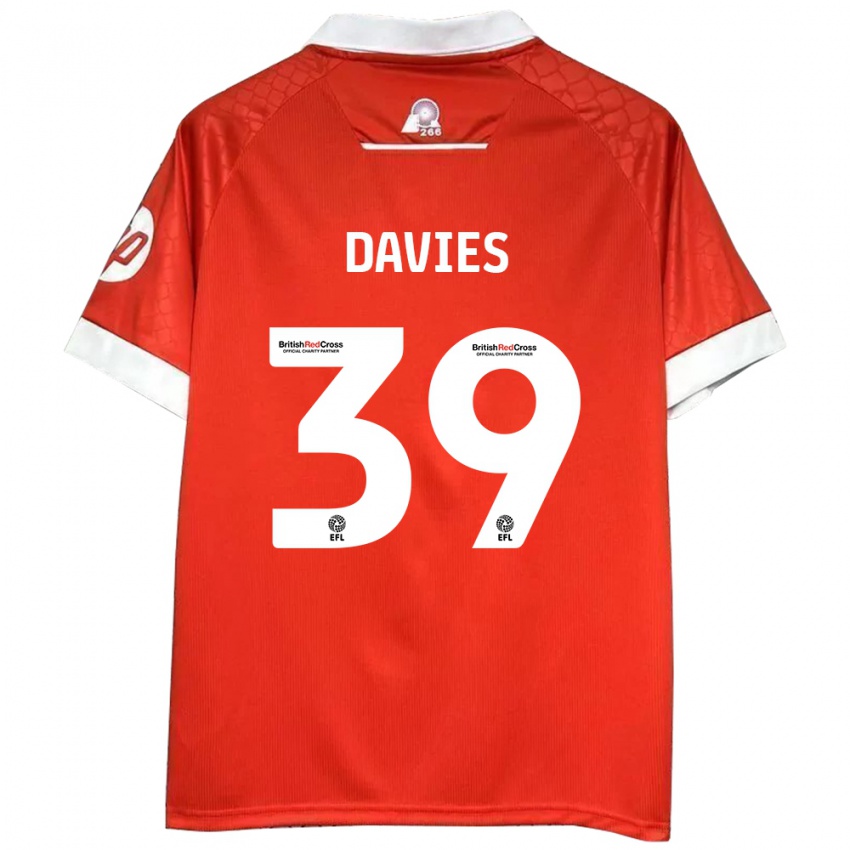 Kinderen Daniel Davies #39 Rood Wit Thuisshirt Thuistenue 2024/25 T-Shirt