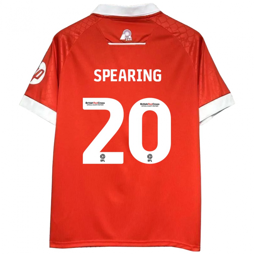 Kinderen Natasha Spearing #20 Rood Wit Thuisshirt Thuistenue 2024/25 T-Shirt