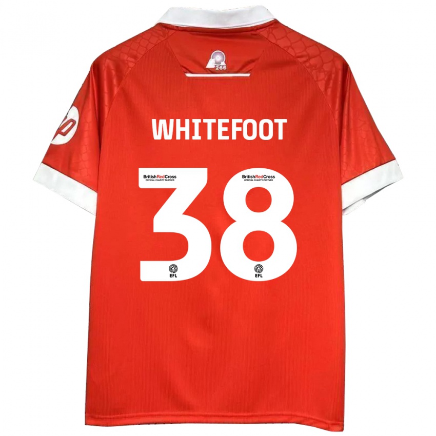 Kinderen Lily Whitefoot #38 Rood Wit Thuisshirt Thuistenue 2024/25 T-Shirt