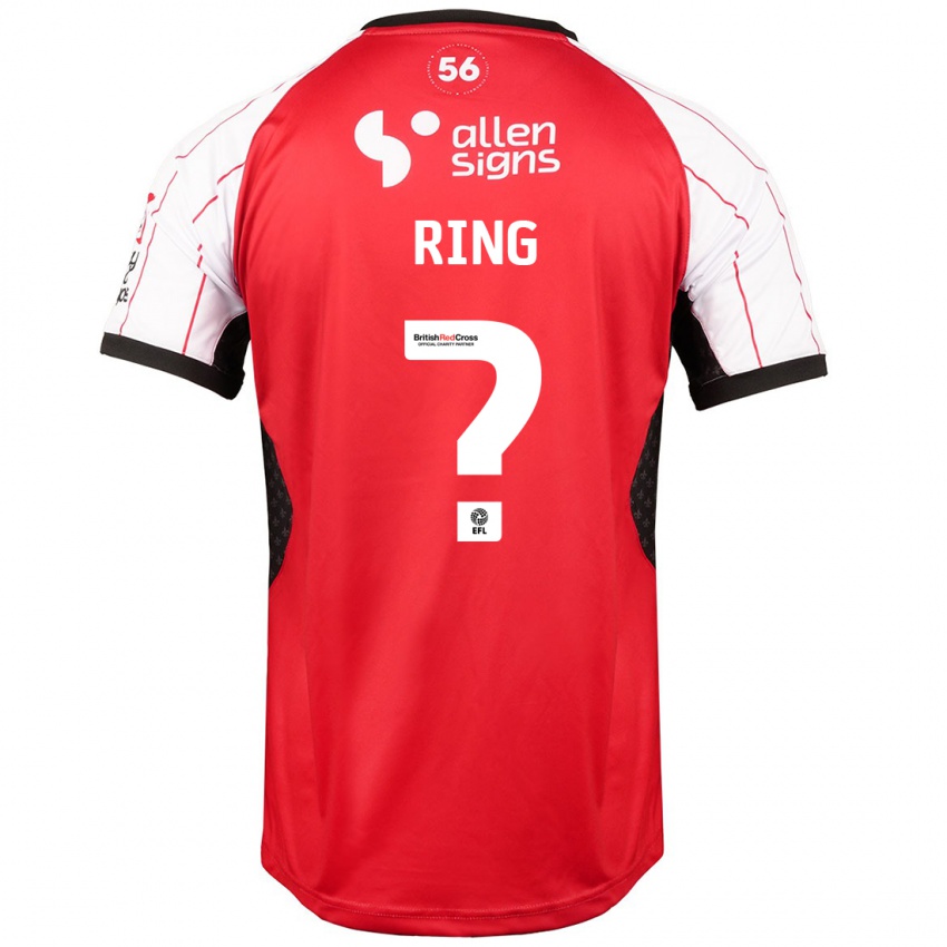 Kinderen Erik Ring #0 Wit Thuisshirt Thuistenue 2024/25 T-Shirt