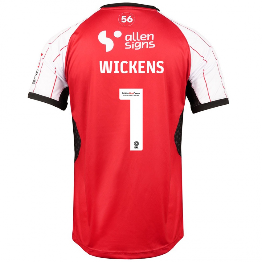 Kinderen George Wickens #1 Wit Thuisshirt Thuistenue 2024/25 T-Shirt