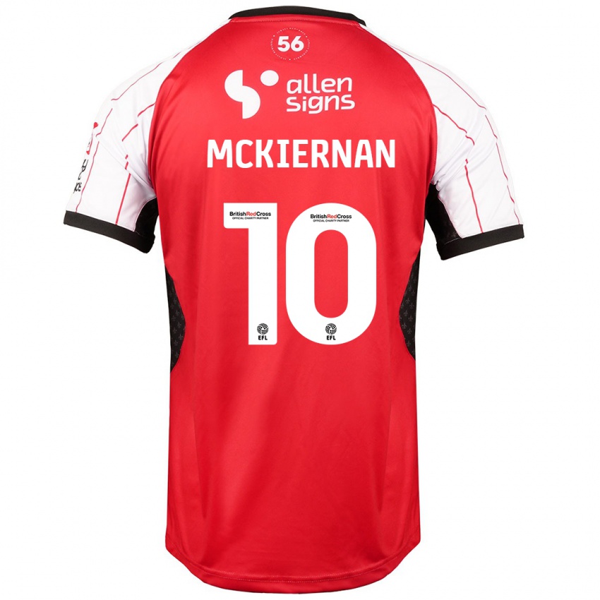 Kinderen Jj Mckiernan #10 Wit Thuisshirt Thuistenue 2024/25 T-Shirt