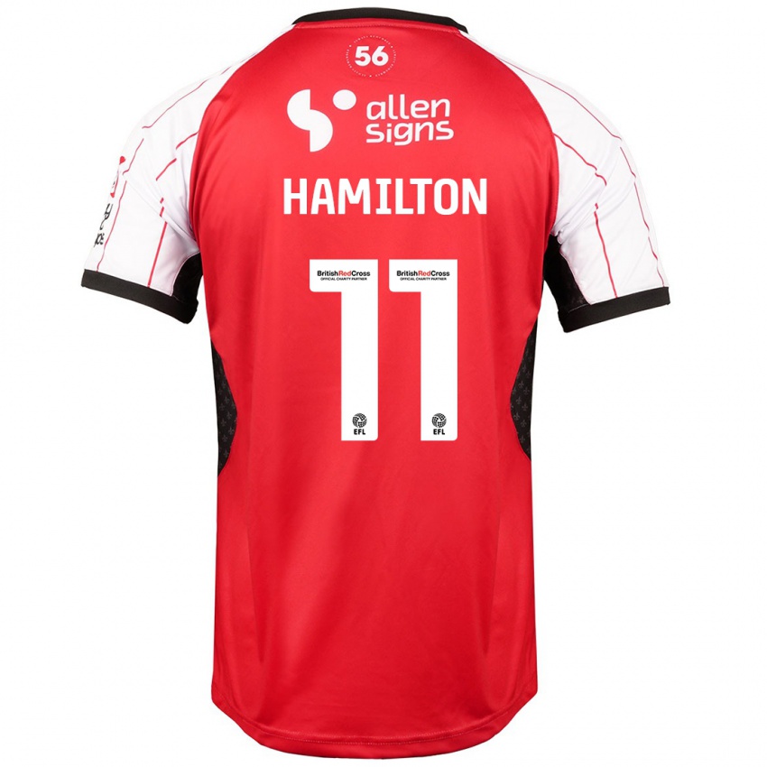 Kinderen Ethan Hamilton #11 Wit Thuisshirt Thuistenue 2024/25 T-Shirt