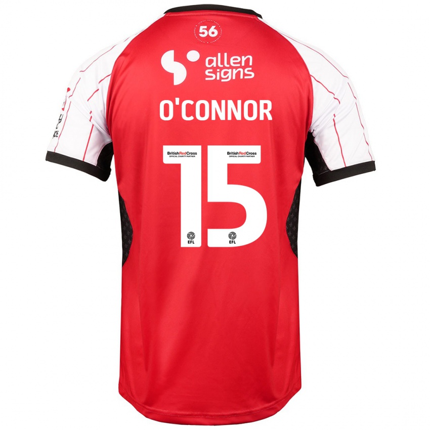 Kinderen Paudie O'connor #15 Wit Thuisshirt Thuistenue 2024/25 T-Shirt