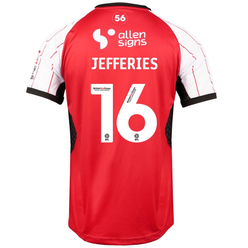 Kinderen Dom Jefferies #16 Wit Thuisshirt Thuistenue 2024/25 T-Shirt