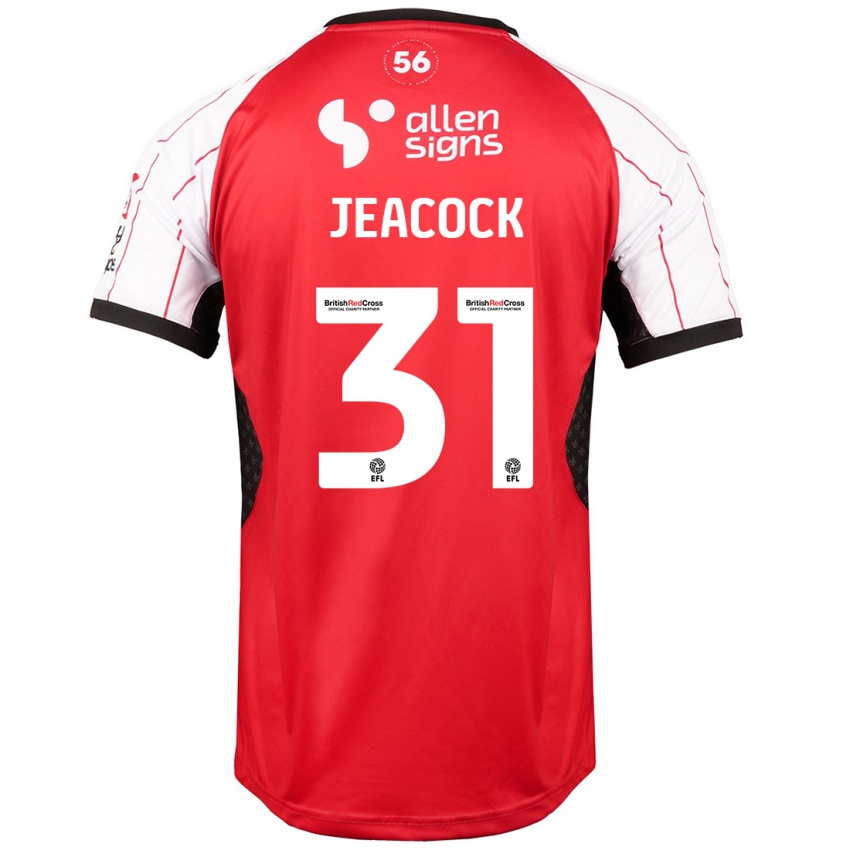 Kinderen Zach Jeacock #31 Wit Thuisshirt Thuistenue 2024/25 T-Shirt