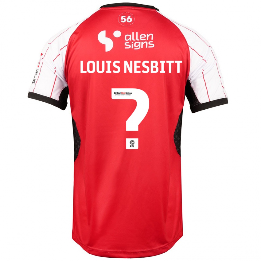 Kinderen Louis Nesbitt #0 Wit Thuisshirt Thuistenue 2024/25 T-Shirt