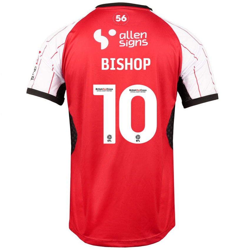 Kinderen Teddy Bishop #10 Wit Thuisshirt Thuistenue 2024/25 T-Shirt