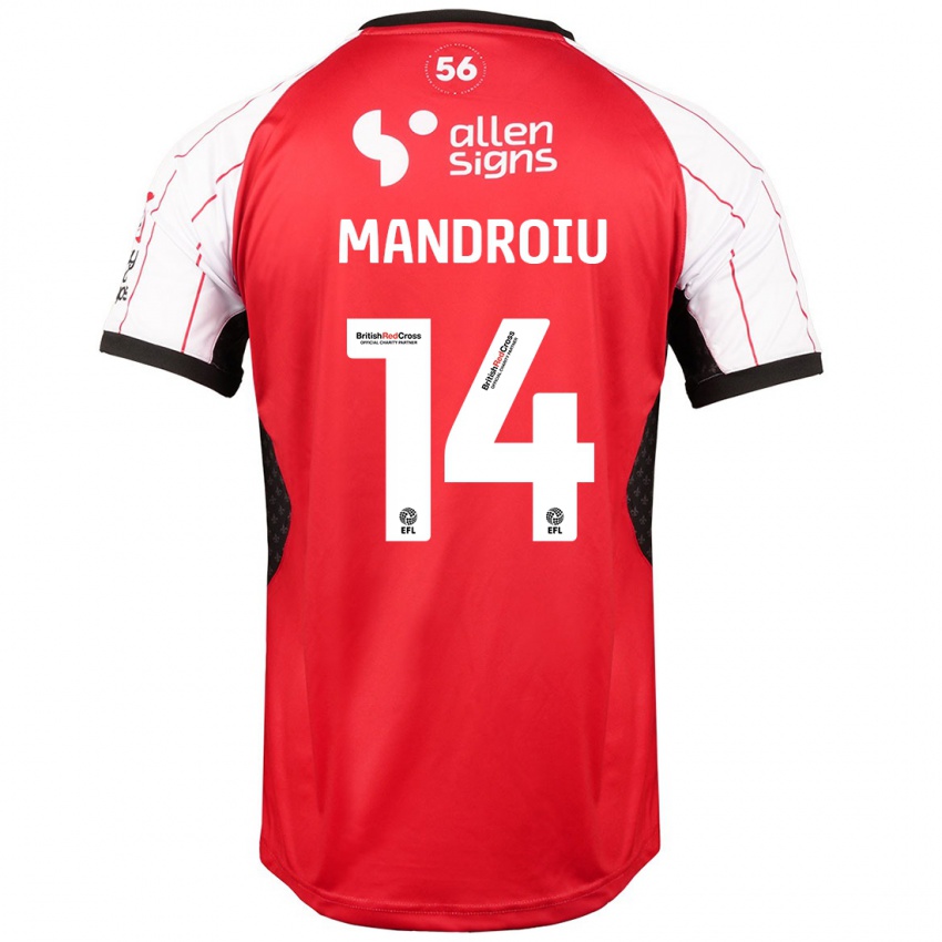 Kinderen Daniel Mandroiu #14 Wit Thuisshirt Thuistenue 2024/25 T-Shirt