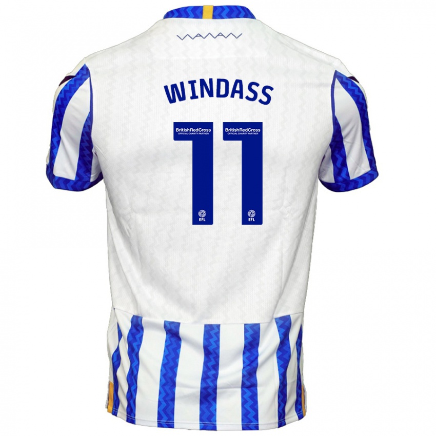 Kinderen Josh Windass #11 Blauw Wit Thuisshirt Thuistenue 2024/25 T-Shirt