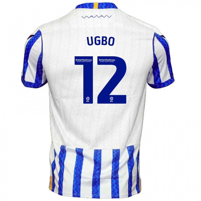 Kinderen Iké Ugbo #12 Blauw Wit Thuisshirt Thuistenue 2024/25 T-Shirt