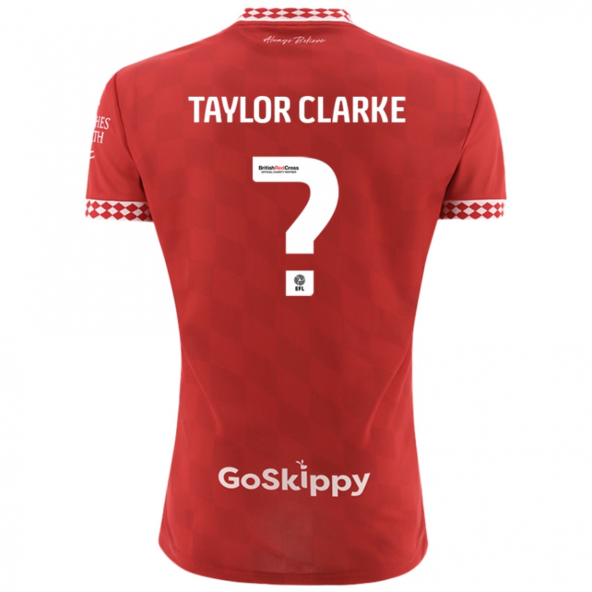 Kinderen Omar Taylor-Clarke #0 Rood Thuisshirt Thuistenue 2024/25 T-Shirt