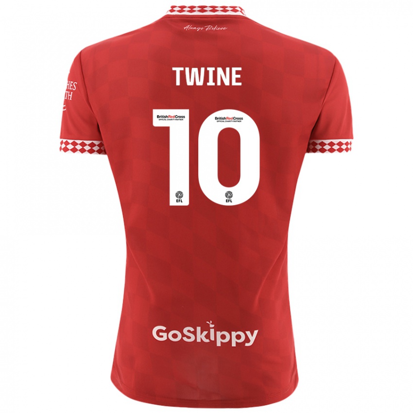 Kinderen Scott Twine #10 Rood Thuisshirt Thuistenue 2024/25 T-Shirt