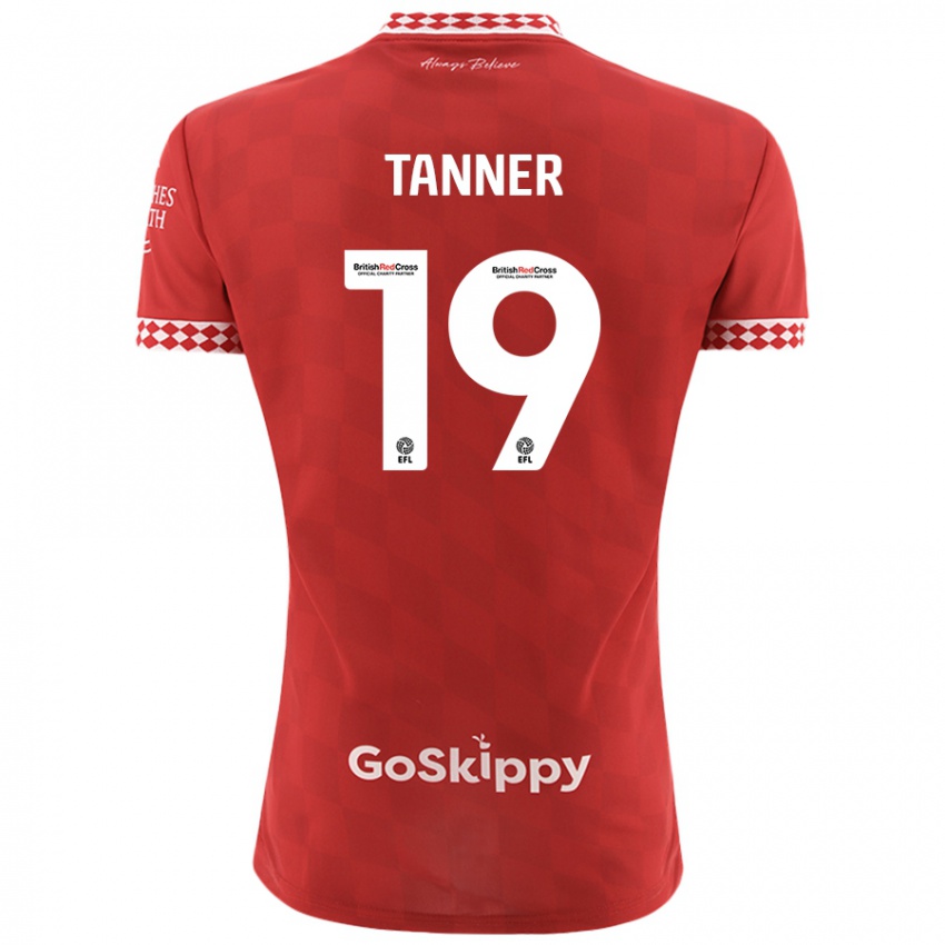 Kinderen George Tanner #19 Rood Thuisshirt Thuistenue 2024/25 T-Shirt