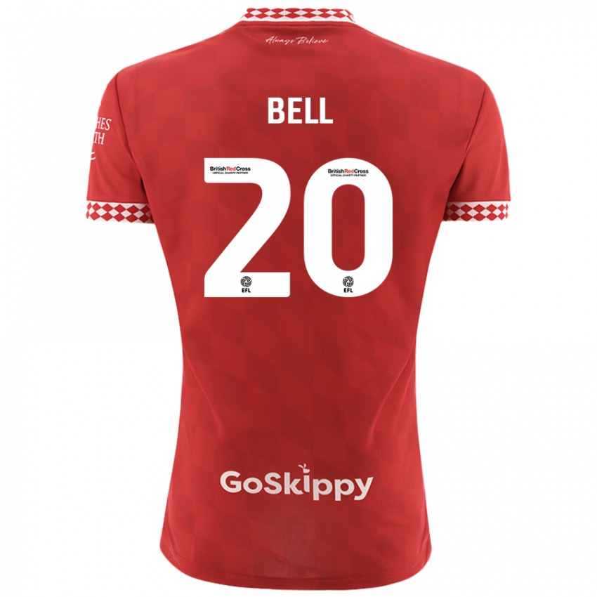 Kinderen Sam Bell #20 Rood Thuisshirt Thuistenue 2024/25 T-Shirt