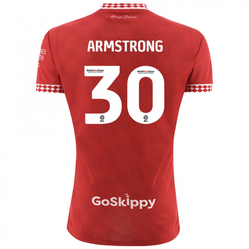 Kinderen Sinclair Armstrong #30 Rood Thuisshirt Thuistenue 2024/25 T-Shirt