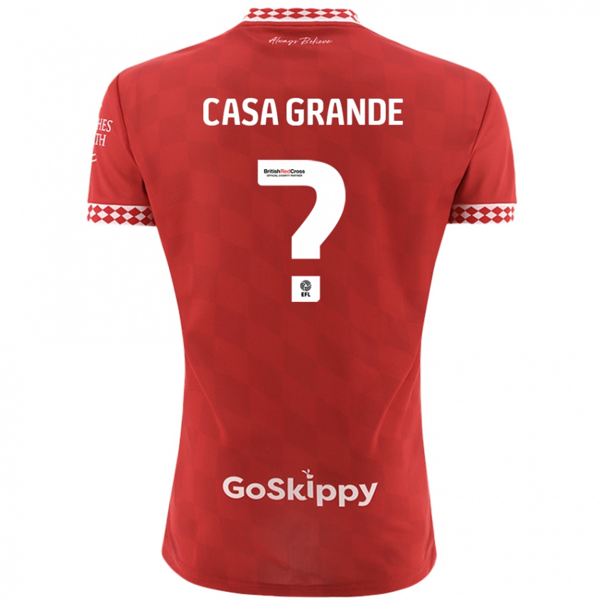 Kinderen Josey Casa-Grande #0 Rood Thuisshirt Thuistenue 2024/25 T-Shirt