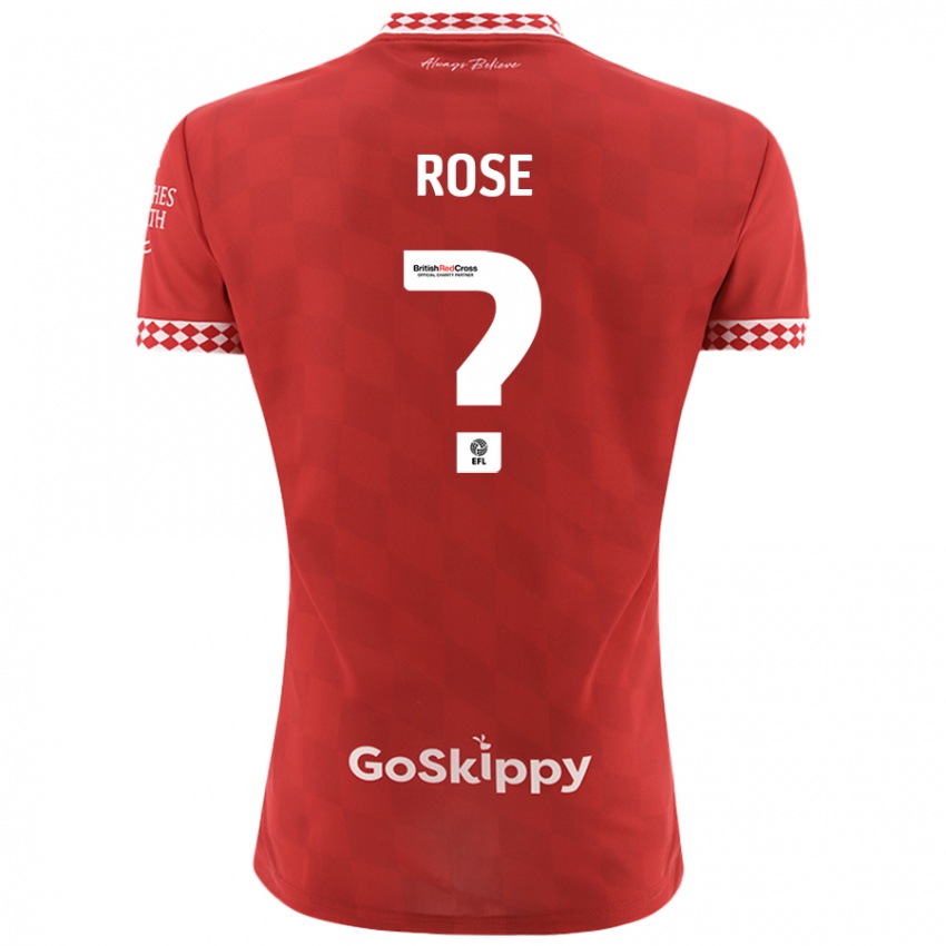 Kinderen Marley Rose #0 Rood Thuisshirt Thuistenue 2024/25 T-Shirt