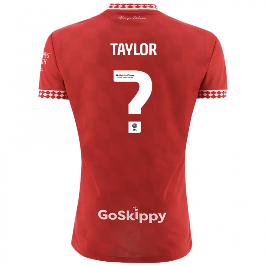 Kinderen Archie Taylor #0 Rood Thuisshirt Thuistenue 2024/25 T-Shirt