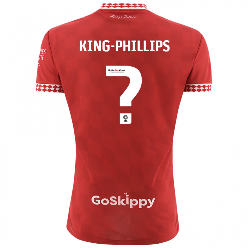 Kinderen Zac King-Phillips #0 Rood Thuisshirt Thuistenue 2024/25 T-Shirt