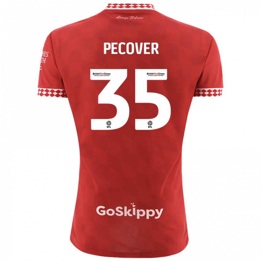 Kinderen Leo Pecover #35 Rood Thuisshirt Thuistenue 2024/25 T-Shirt