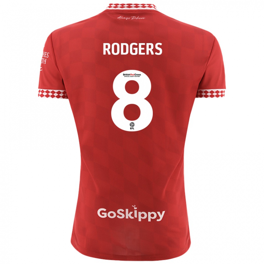 Kinderen Amy Rodgers #8 Rood Thuisshirt Thuistenue 2024/25 T-Shirt