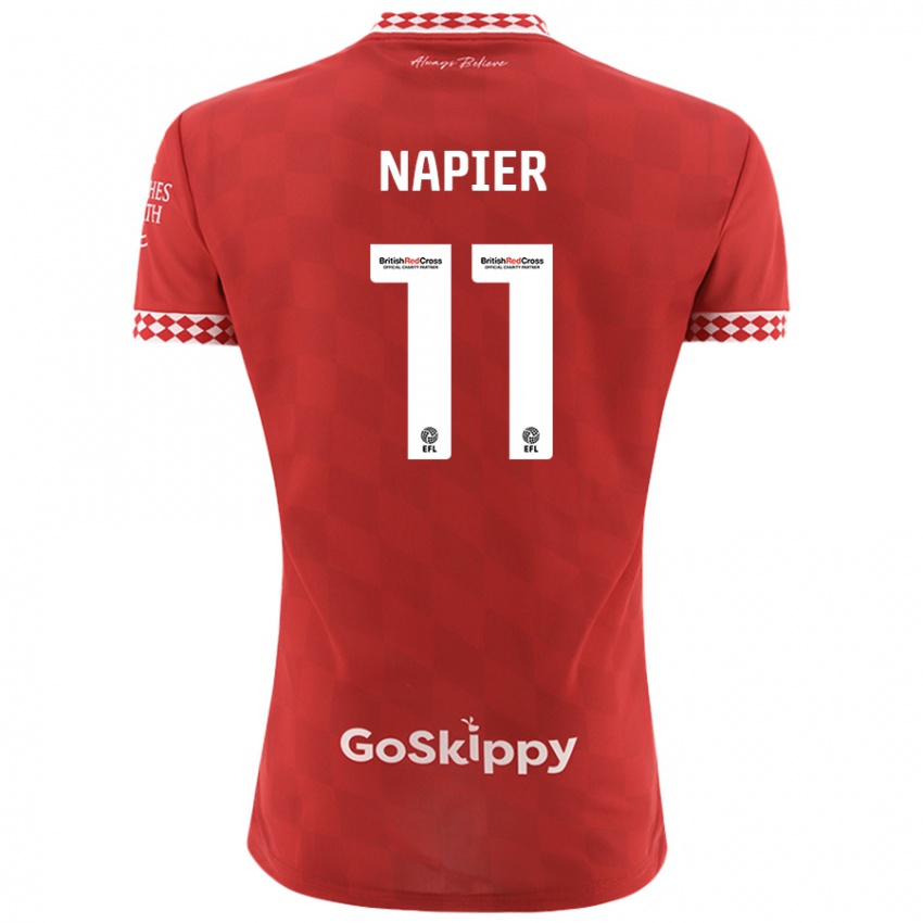 Kinderen Jamie-Lee Napier #11 Rood Thuisshirt Thuistenue 2024/25 T-Shirt